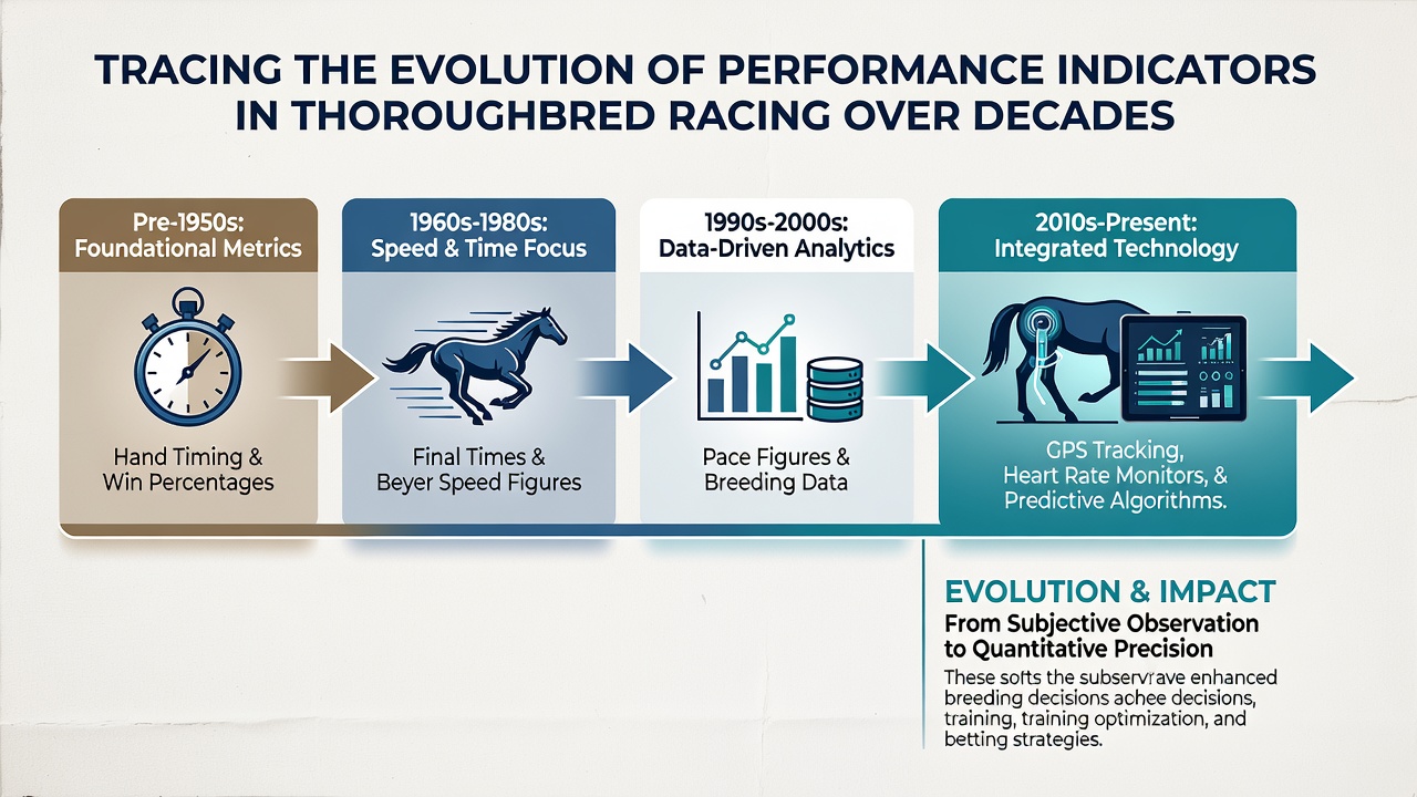 Modern thoroughbred racing with digital performance tracking equipment